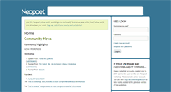 Desktop Screenshot of neopoet.com