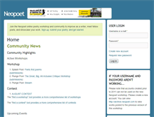 Tablet Screenshot of neopoet.com